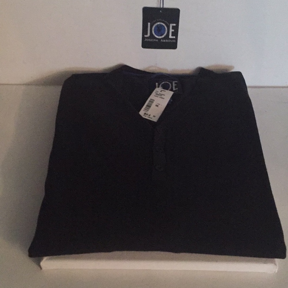 NWT Joseph Abboud Men Black V-Neck Sweater